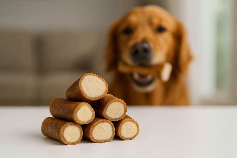 gevuld bot hondensnack