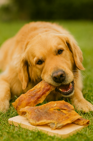 runderkophuidplaat hondensnack