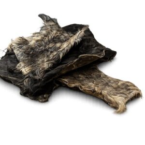 paardenkophuid plaat met haar voor hond