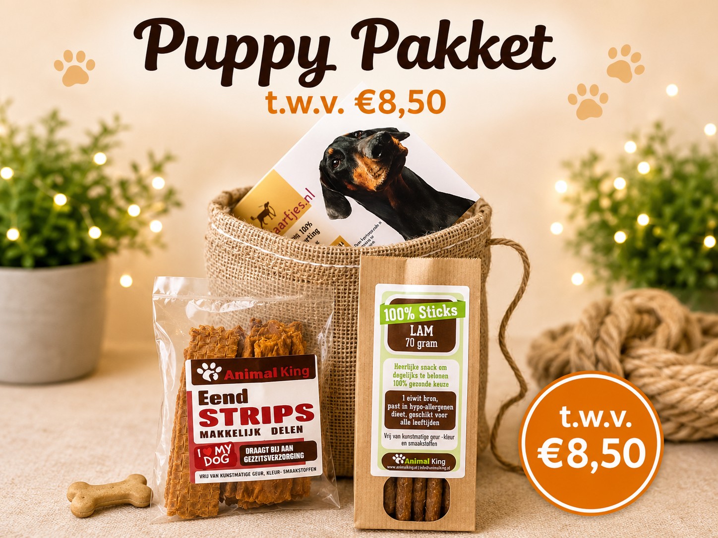 puppy pakket hondensnacks