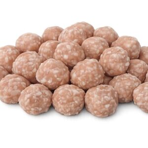 Kip met rijst balletjes hondensnack 350 gram met 79,5 procent kip